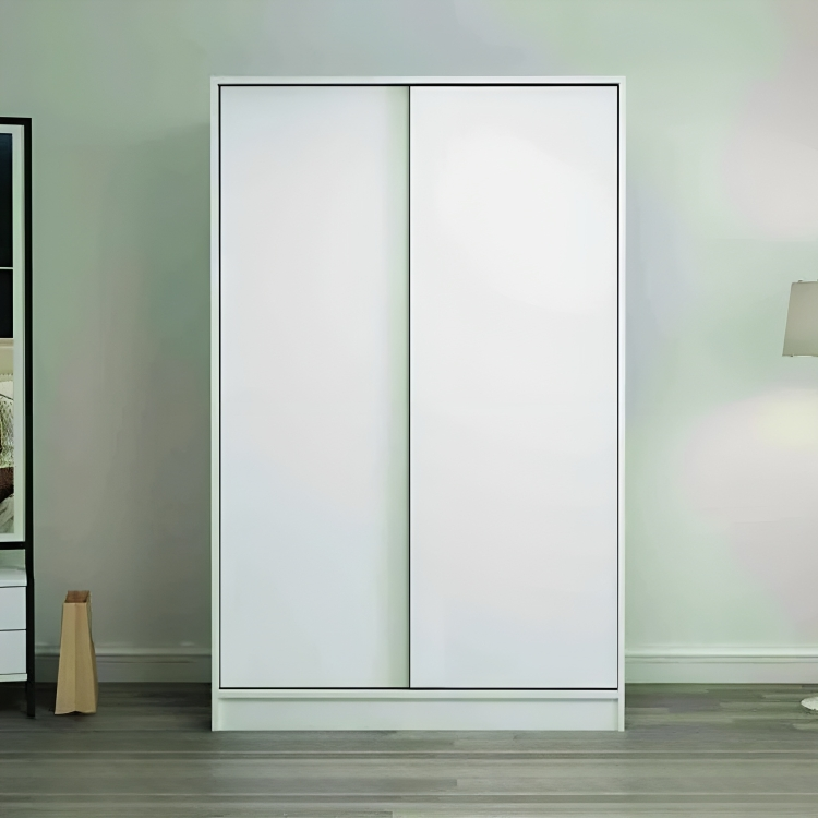 White Wardrobe - 180cm x 120cm x 40cm.