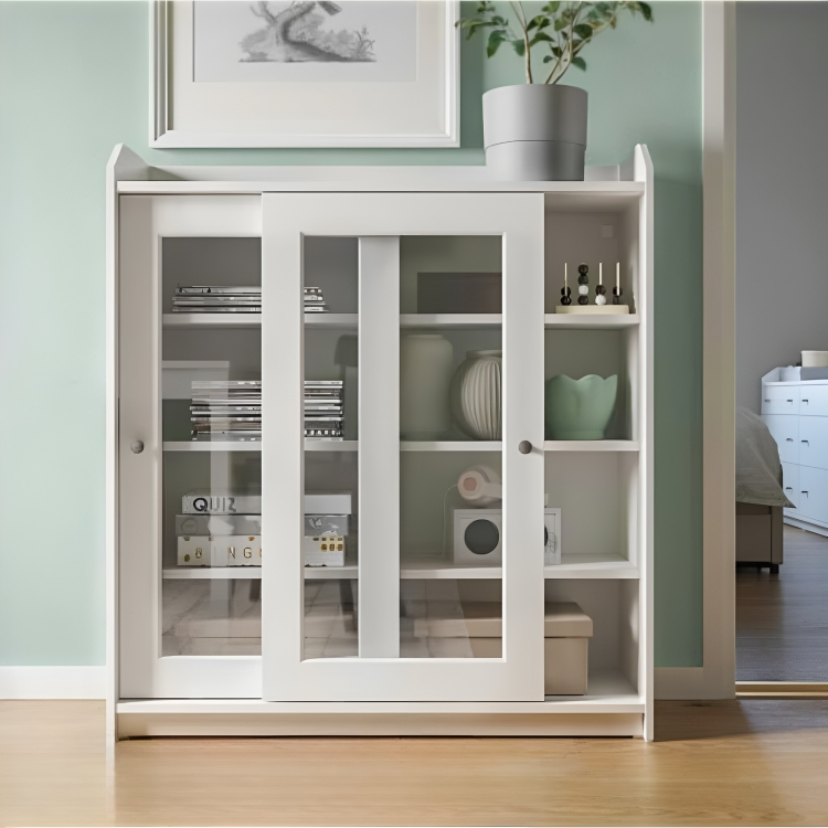 Rakva White Storage unit -116cm × 36cm × 105cm.