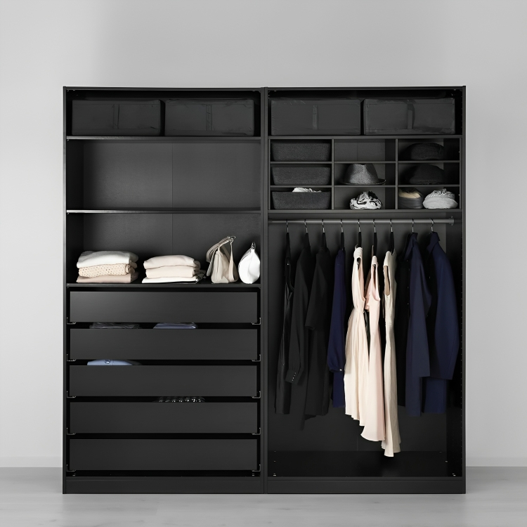 MDF Black Dressing - 160cm x 50cm x 200cm.