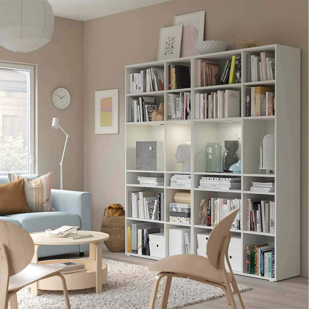 Grando White Display Unit – 20-Shelf - 200cmx190cmx37cm.