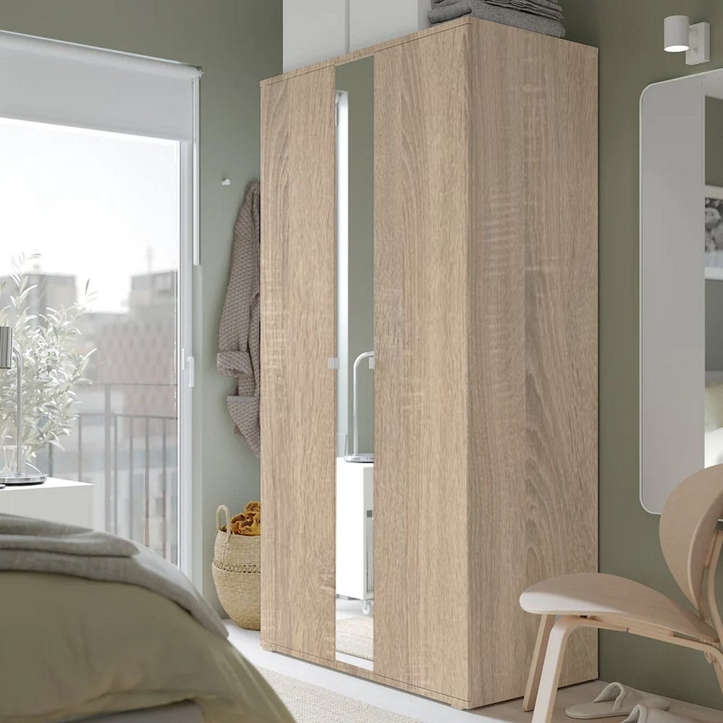 Oak Wardrobe - 200cm × 57cm × 105cm.