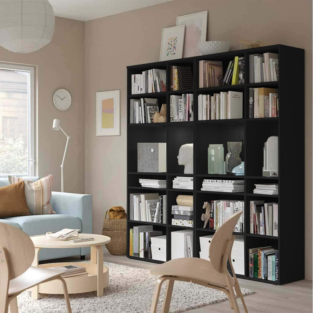 Grando Black Display Unit – 20-Shelf - 200cmx190cmx37cm.