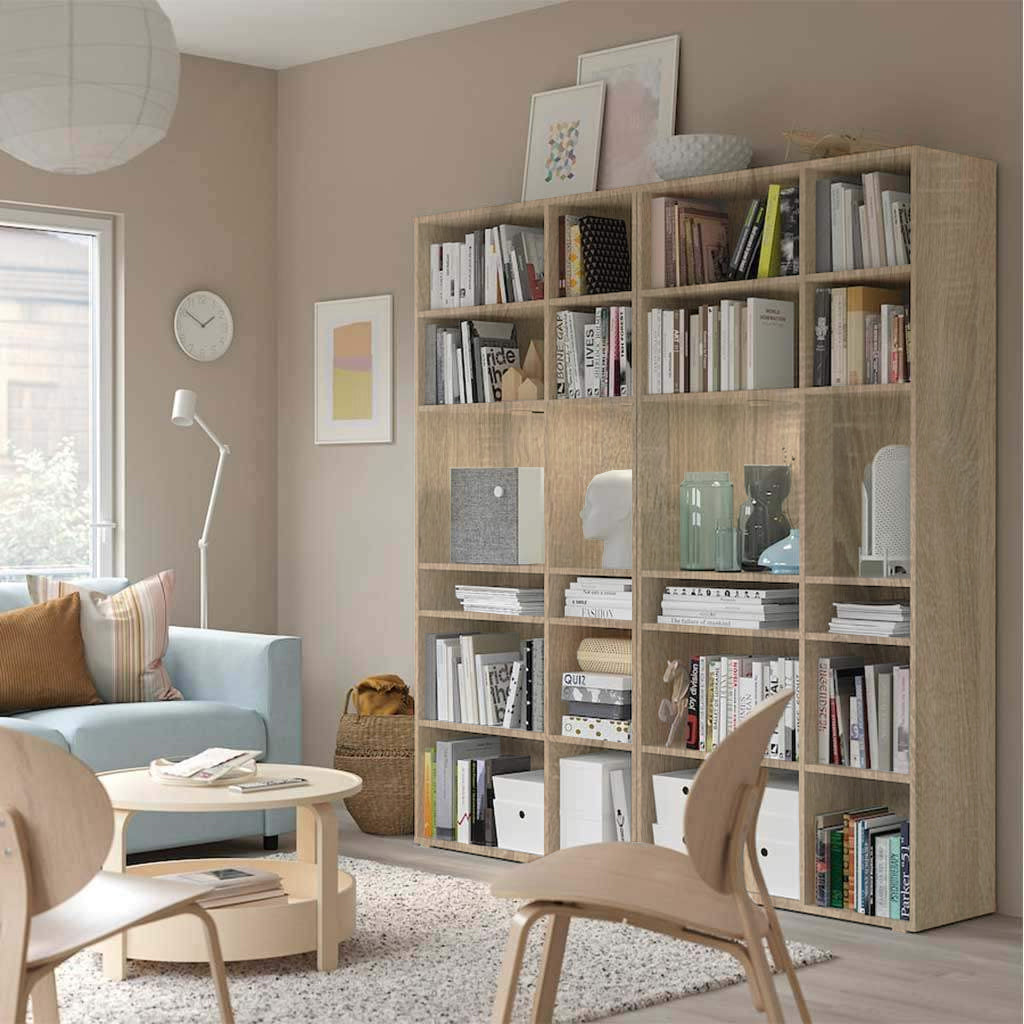 Grando Oak Display Unit – 20-Shelf - 200cmx190cmx37cm.