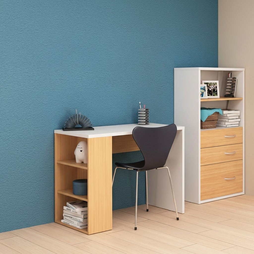 Niva Minimalist Student Desk, 100x60x75 cm