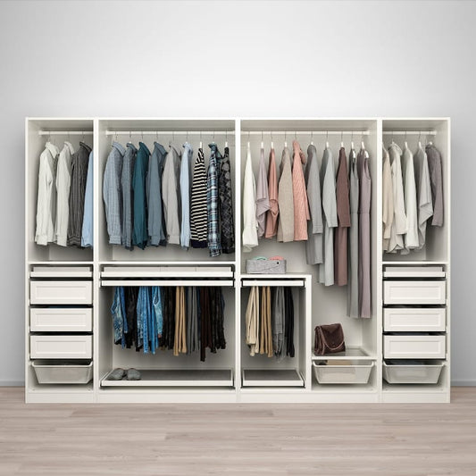 Max White Wardrobe Unit – 300cm x 58cm x 200cm