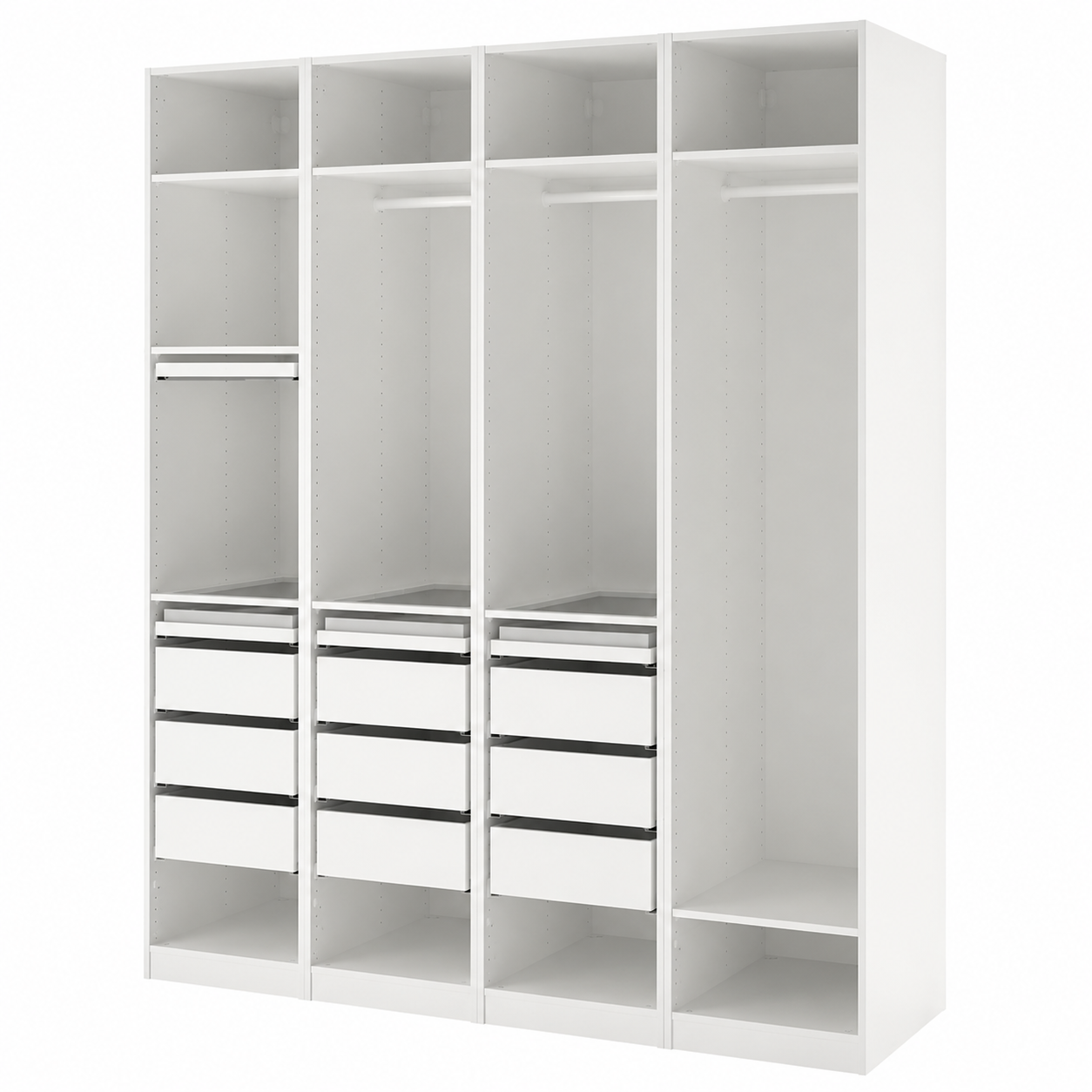 Max open wardrobe combination, 160x40x200cm