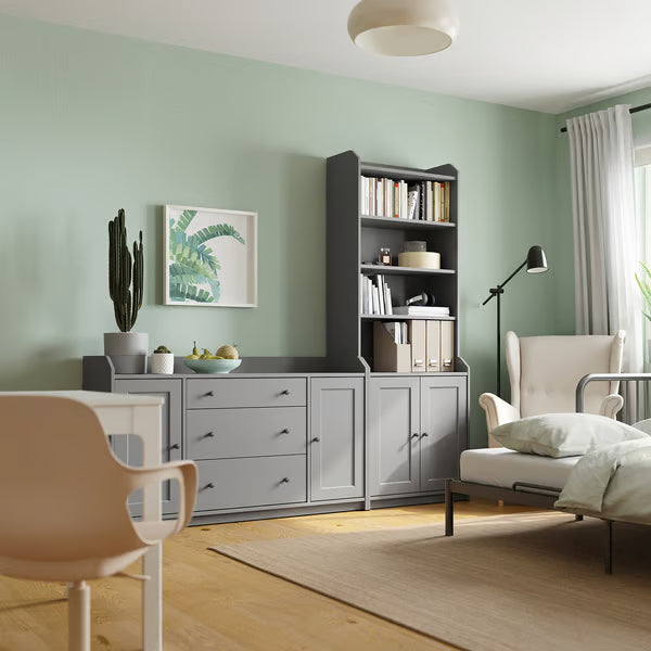 MDF White Storage unit - 210×46×199cm