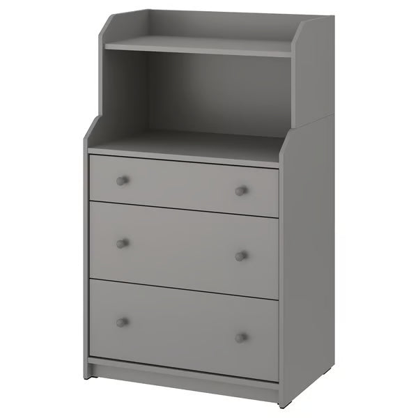 Gray Drawers Unit 3 drawers 70x46x116cm