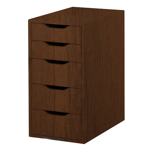 وحدة درج باللون البني - 37 سم × 40 سم × 75 سم.