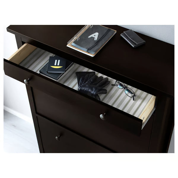 Hymnes Shoe cabinet with 2 compartments,  89x30x127cm
