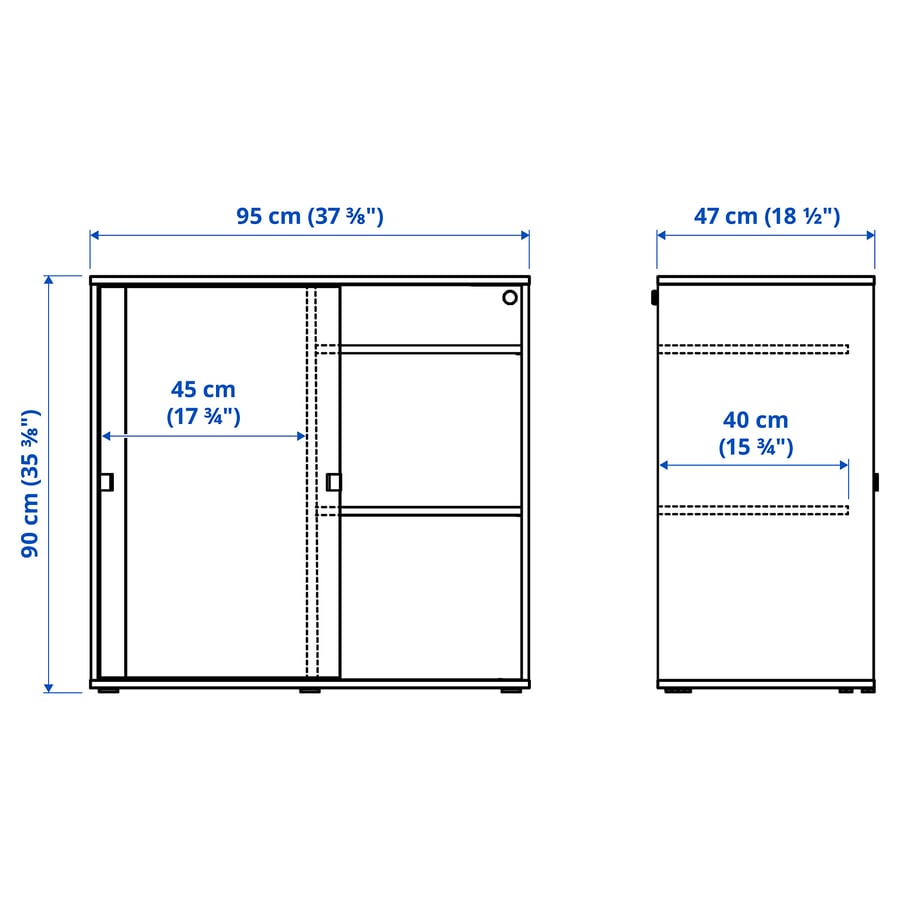 Vihaltra Storage/Drawer combination  - 165x47x90cm.
