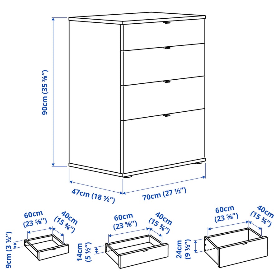 Vihaltra Storage/Drawer combination  - 165x47x90cm.