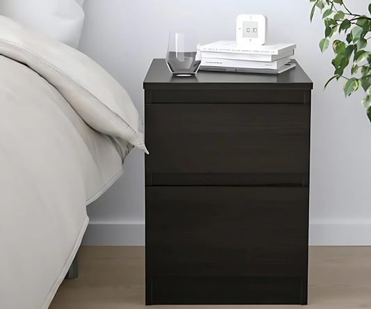 MDF Black Brown Commode  - 51cm × 40cm × 34cm.