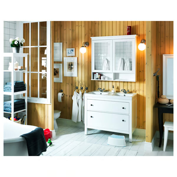 Hymnes Mirrored cabinet with 2 doors, 103x16x98cm