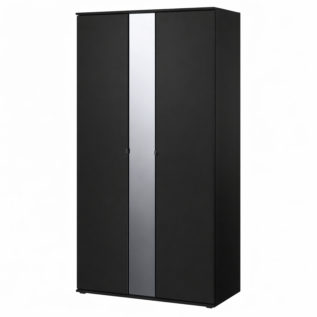 Black Wardrobe - 105x57x200cm.