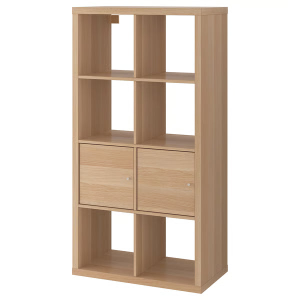 Kseries Shelving unit with doors, 77x39x147cm