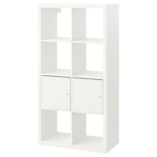 Kseries Shelving unit with doors, 77x39x147cm