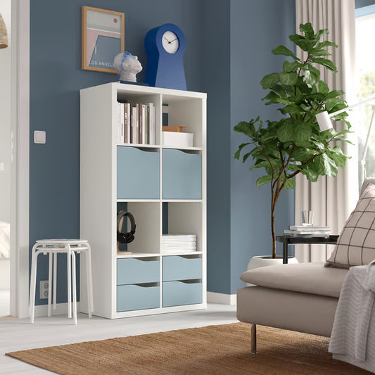 Kseries V Shelving unit with 4 Storage Wave-shaped, 77x39x147cm