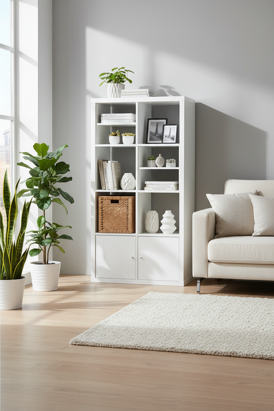 Kseries V Shelving unit, with 2 doors/with 2 shelf, 77x39x147cm