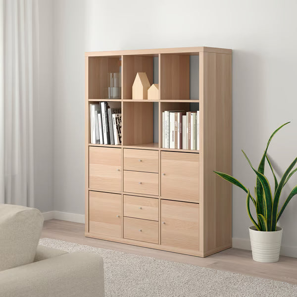 Kseries Shelving unit with 6 Storage, 112x39x147cm
