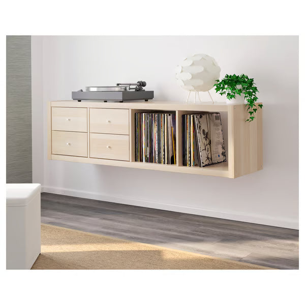 Kseries Shelving unit with 4 drawers, 147x39x42cm
