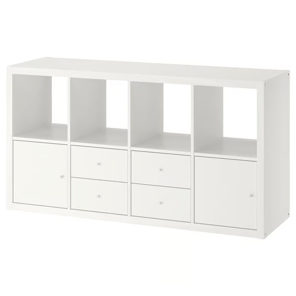 Kseries H Shelving unit with 4 Storage, 147x39x77cm