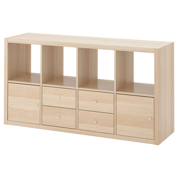 Kseries H Shelving unit with 4 Storage, 147x39x77cm