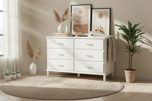 Tseries chest of drawers with 6 drawers, 127x49x81cm