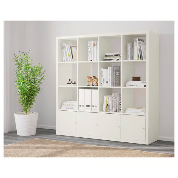 Kseries Shelving unit with 4 cabinet doors, 147x39x147cm