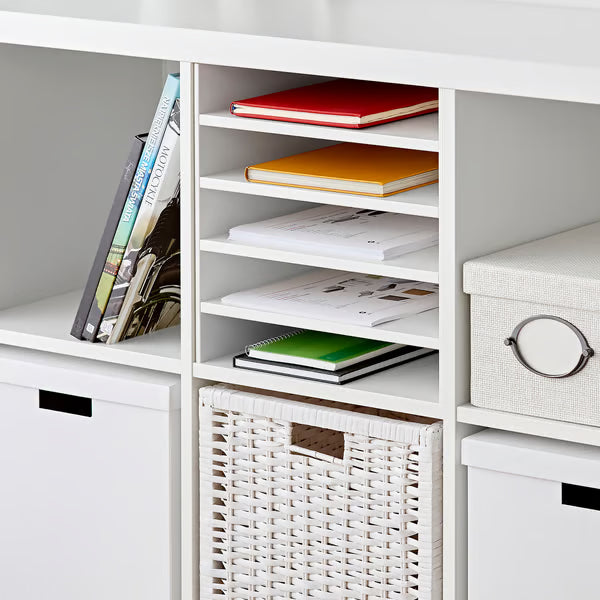 Kseries shelving unit with 4 insert shelf unit, 147x39x77cm