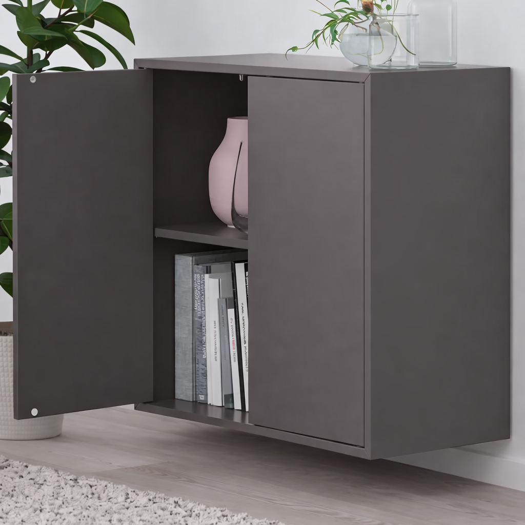 Emmett Cabinet with 2 doors and shelf, 70x35x70cm