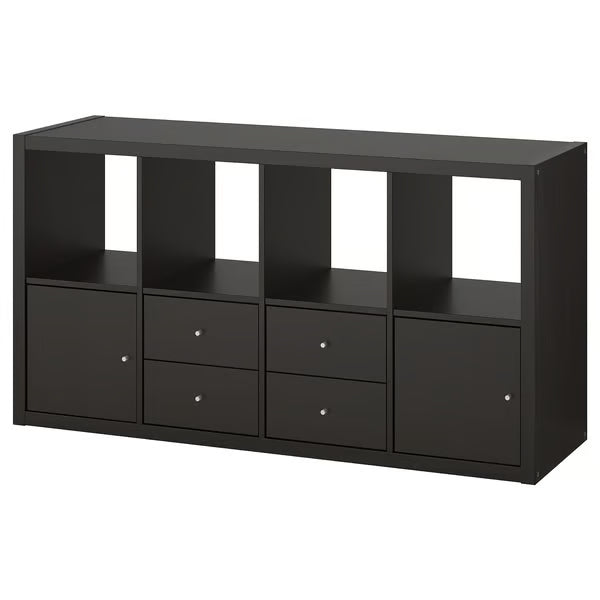 Kseries H Shelving unit with 4 Storage, 147x39x77cm