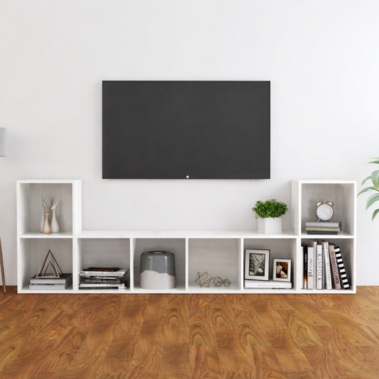 Tiered TV Cubby, 240x40x80cm