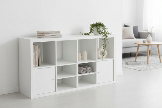 Kseries H Shelving unit, with 2 doors/with 2 shelf, 147x39x77cm