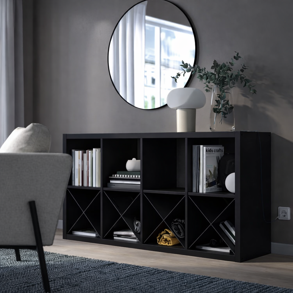 Kseries Shelving unit with 4 X insert, 77x39x147cm
