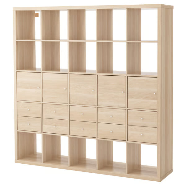 Kseries Shelving unit with 4 Cabinet & 8 drawers, 182x39x182cm