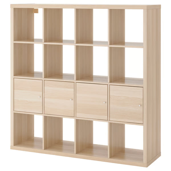 Kseries Shelving unit with 4 cabinet doors, 147x39x147cm