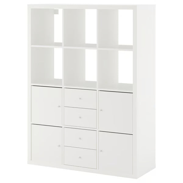 Kseries Shelving unit with 6 Storage, 112x39x147cm