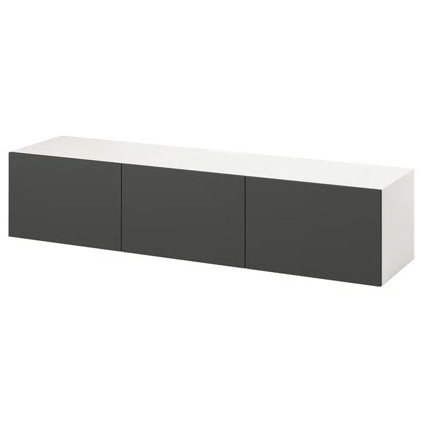 كونسول حائط دلتا للتلفاز مع 3 أبواب، 180 × 42 × 38 سم