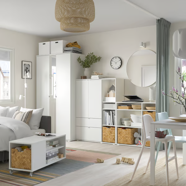 White Wardrobe - 105x57x200cm.