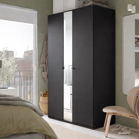 Black Wardrobe - 105x57x200cm.