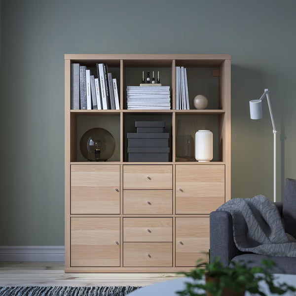 Kseries Shelving unit with 6 Storage, 112x39x147cm