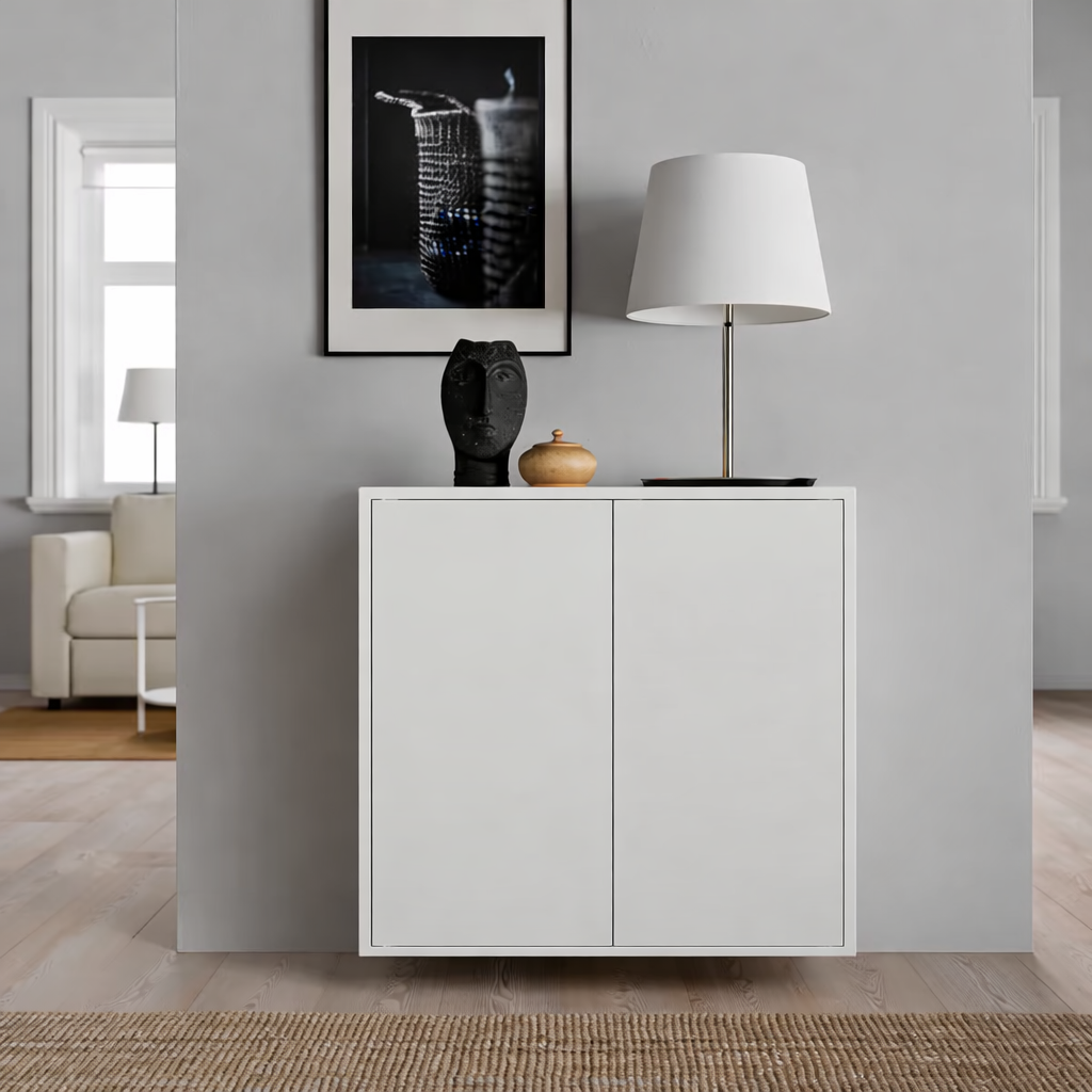 Emmett Cabinet with 2 doors and shelf, 70x35x70cm