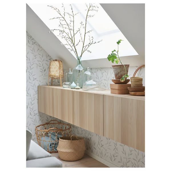 كونسول حائط دلتا للتلفاز مع 3 أبواب، 180 × 42 × 38 سم