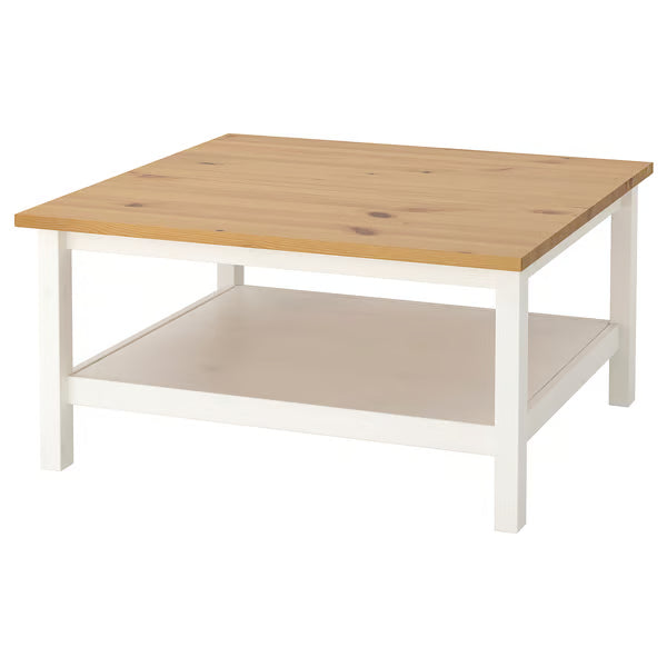 Hymnes Coffee table, white stain/Oak, 90x90x46cm