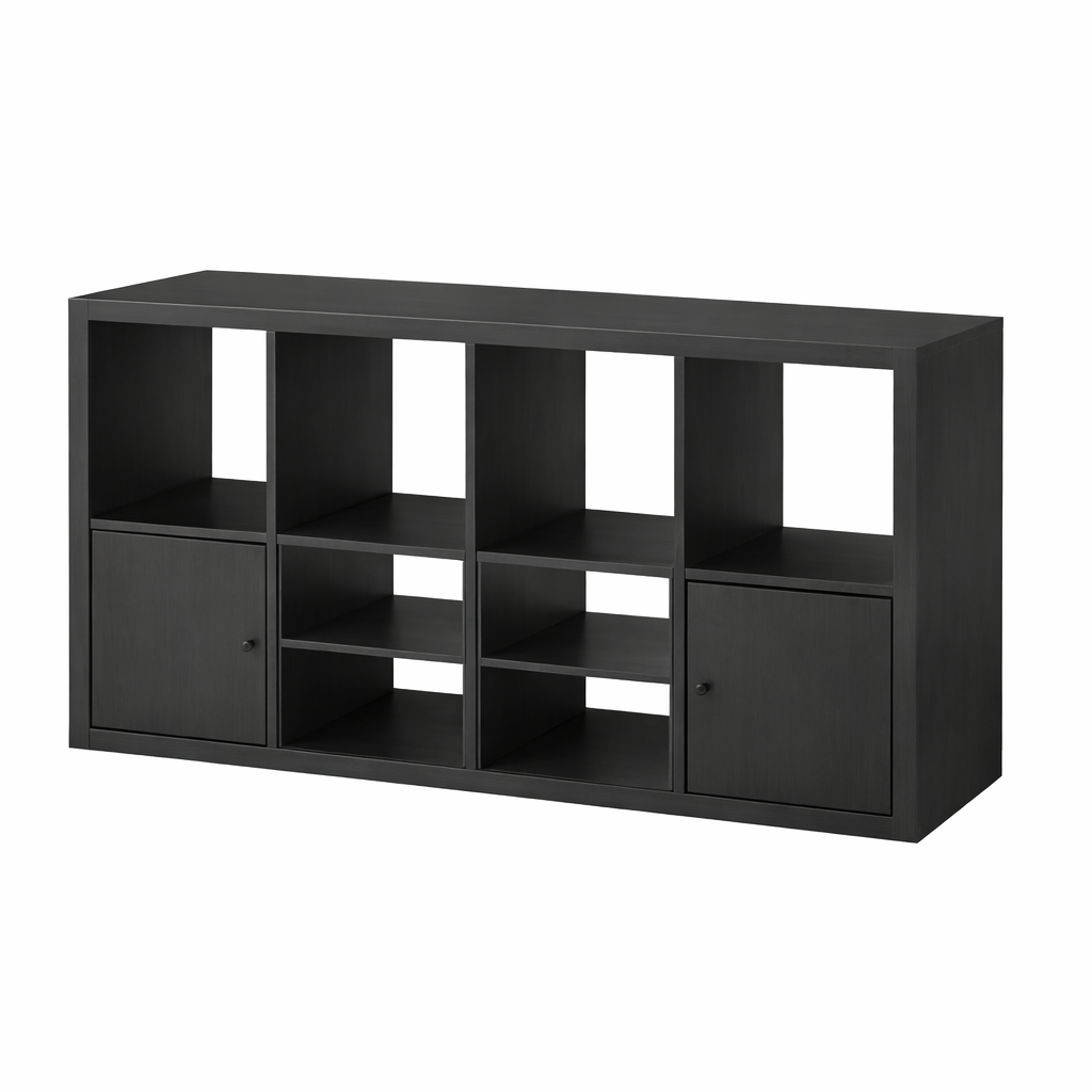 Kseries H Shelving unit, with 2 doors/with 2 shelf, 147x39x77cm