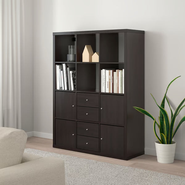 Kseries Shelving unit with 6 Storage, 112x39x147cm