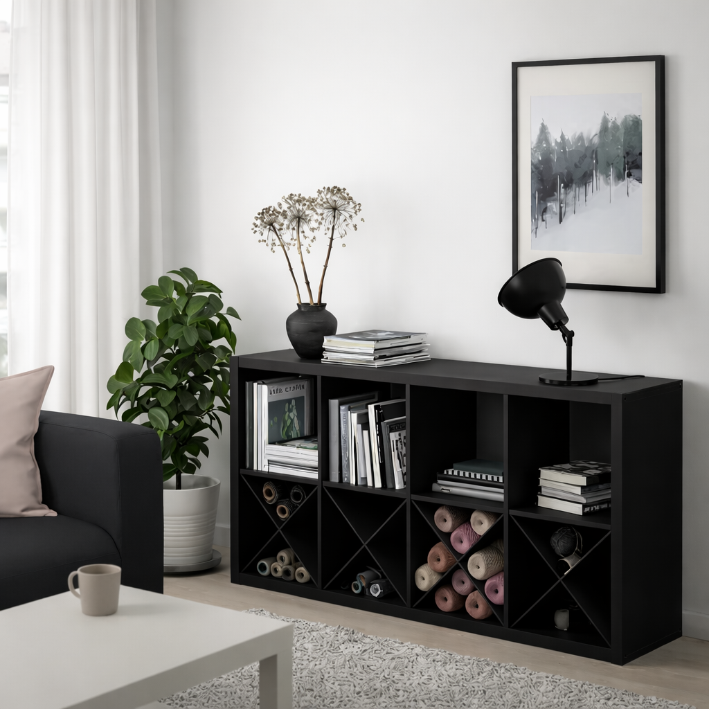 Kseries Shelving unit with 4 X insert, 77x39x147cm