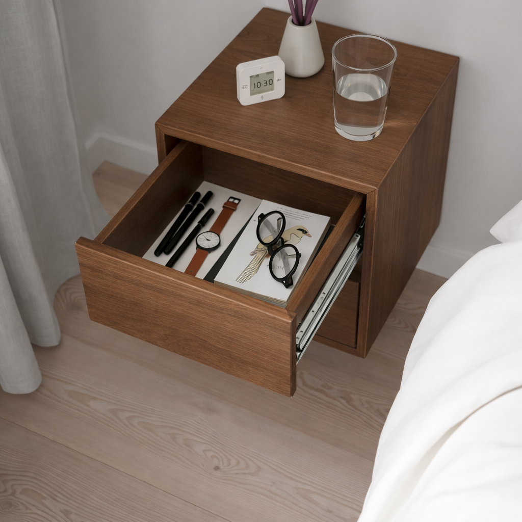 Emmett Cabinet with 2 Drawers, 35×35×35cm