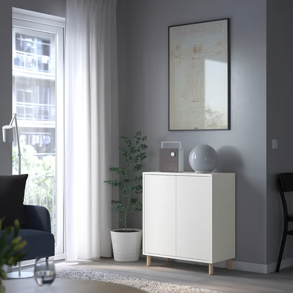 Emmett Cabinet with 2 doors and shelf, 70x35x70cm